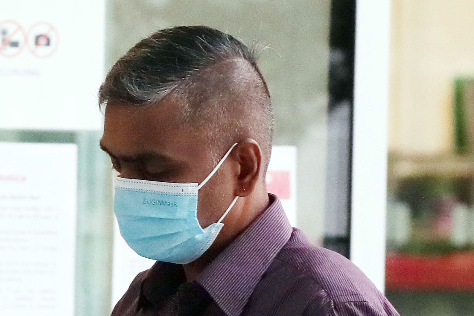 Srinivasan Yuvaraj used his colleagues' personal details to unlawfully obtain seven masks from a vending machine.