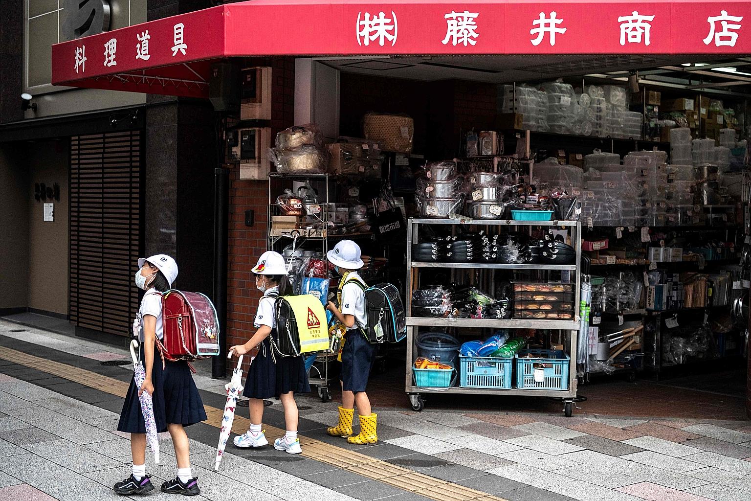 Schoolchildren in Tokyo earlier this month. About 60 per cent of the discount tickets to Olympic and Paralympic events intended for municipalities to buy for their schoolchildren have been cancelled in the prefectures of Chiba, Saitama and Kanagawa, 
