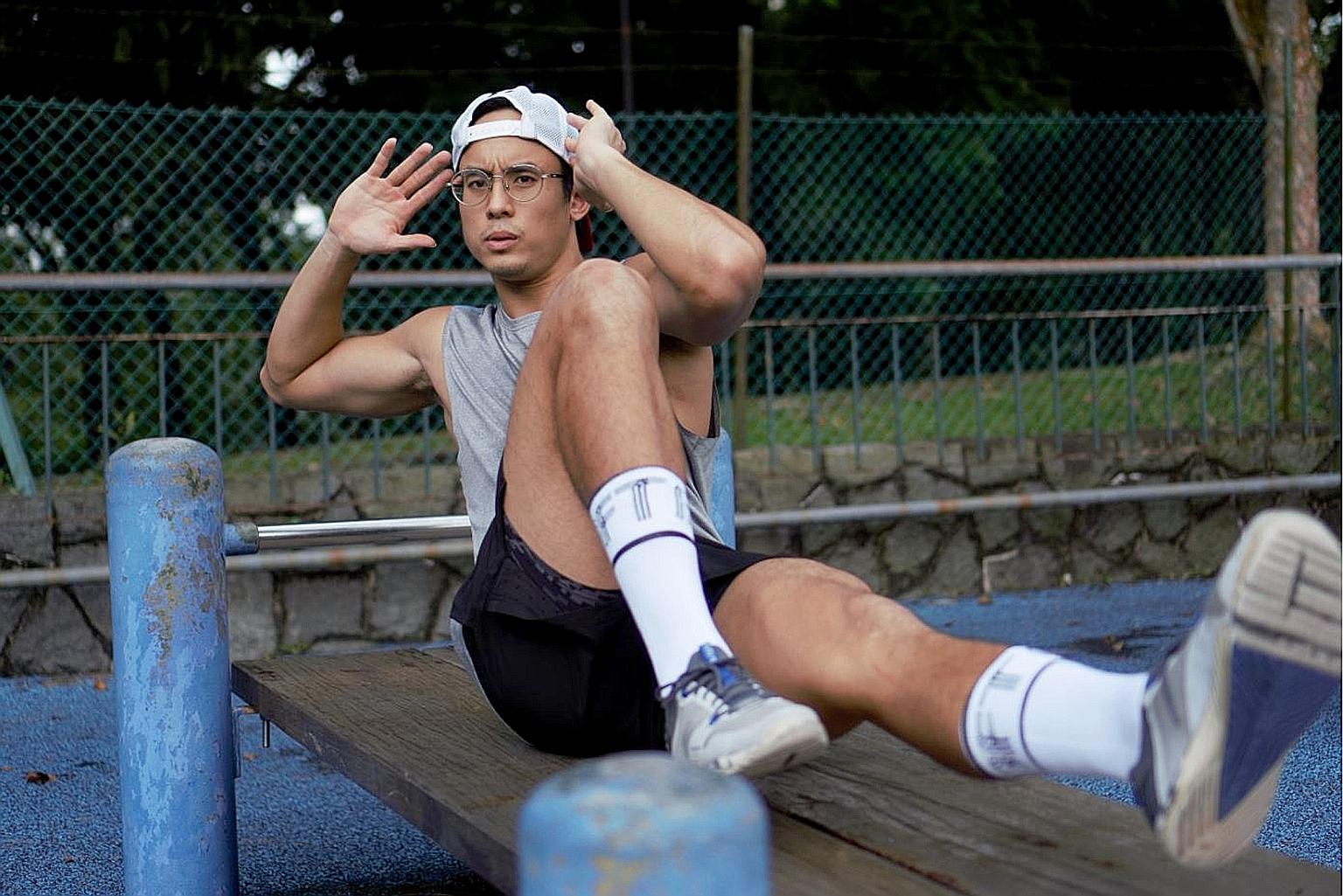 Mr Ryan Edward Choo has been working out almost daily in anticipation of his gym's opening next month.