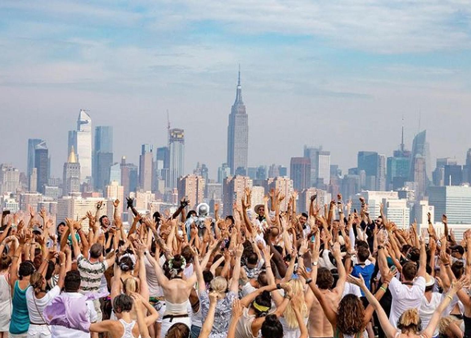 Alcohol-free morning raves like Daybreaker (above) had to go virtual during the pandemic, thus widening their global audience.