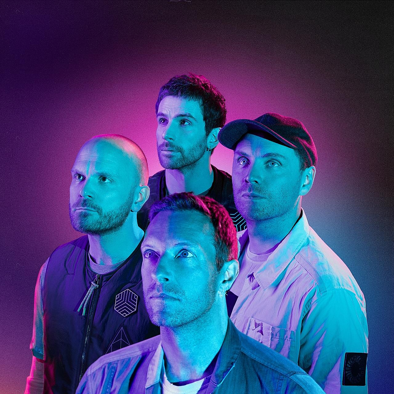 Coldplay's (clockwise from foreground) Chris Martin, Will Champion, Guy Berryman and Jonny Buckland.