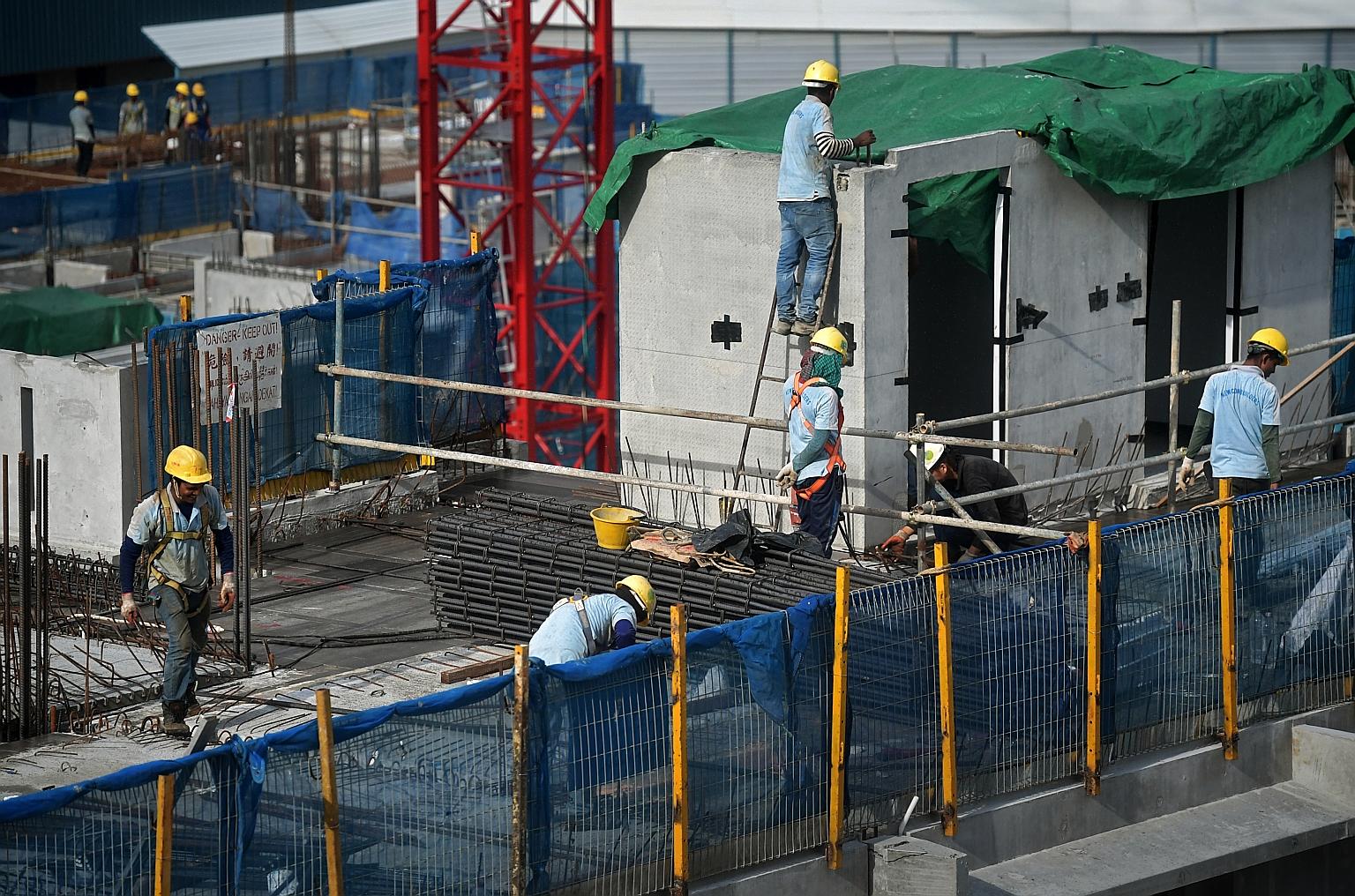 Since end-2019, the number of work permit holders in the construction, marine and process sectors has declined by more than 15 per cent or 60,000. This has resulted in project delays and significant increase in labour costs, according to leading asso