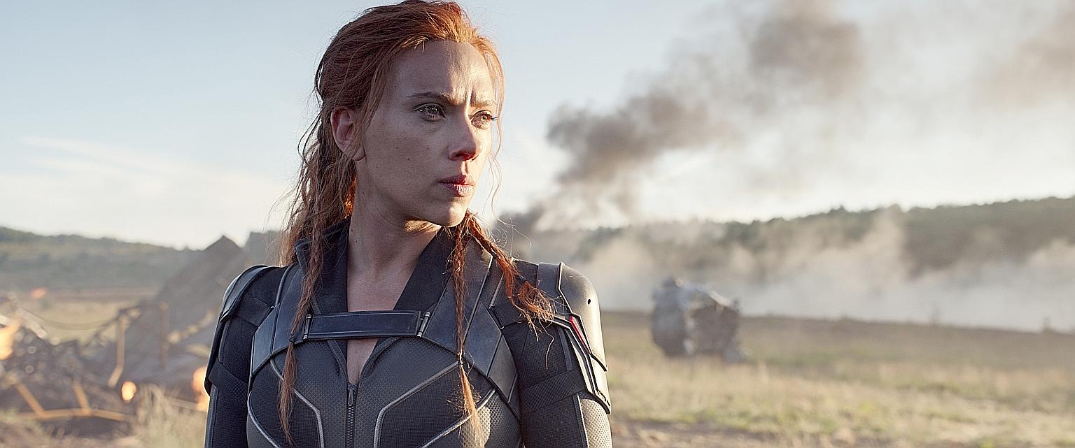 Scarlett Johansson as the titular superhero.
