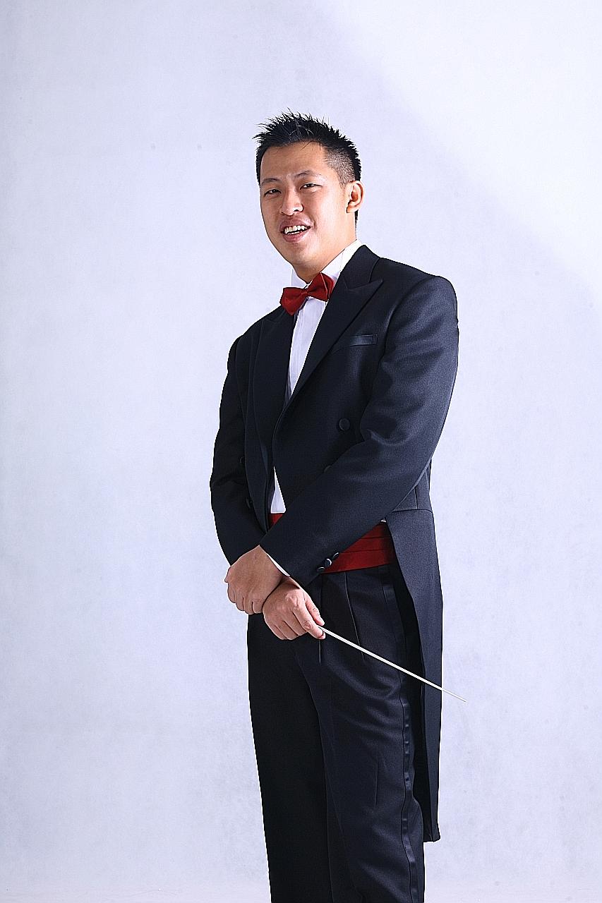 Singaporean conductor Adrian Tan led wind bands and orchestras at both the community and professional levels.