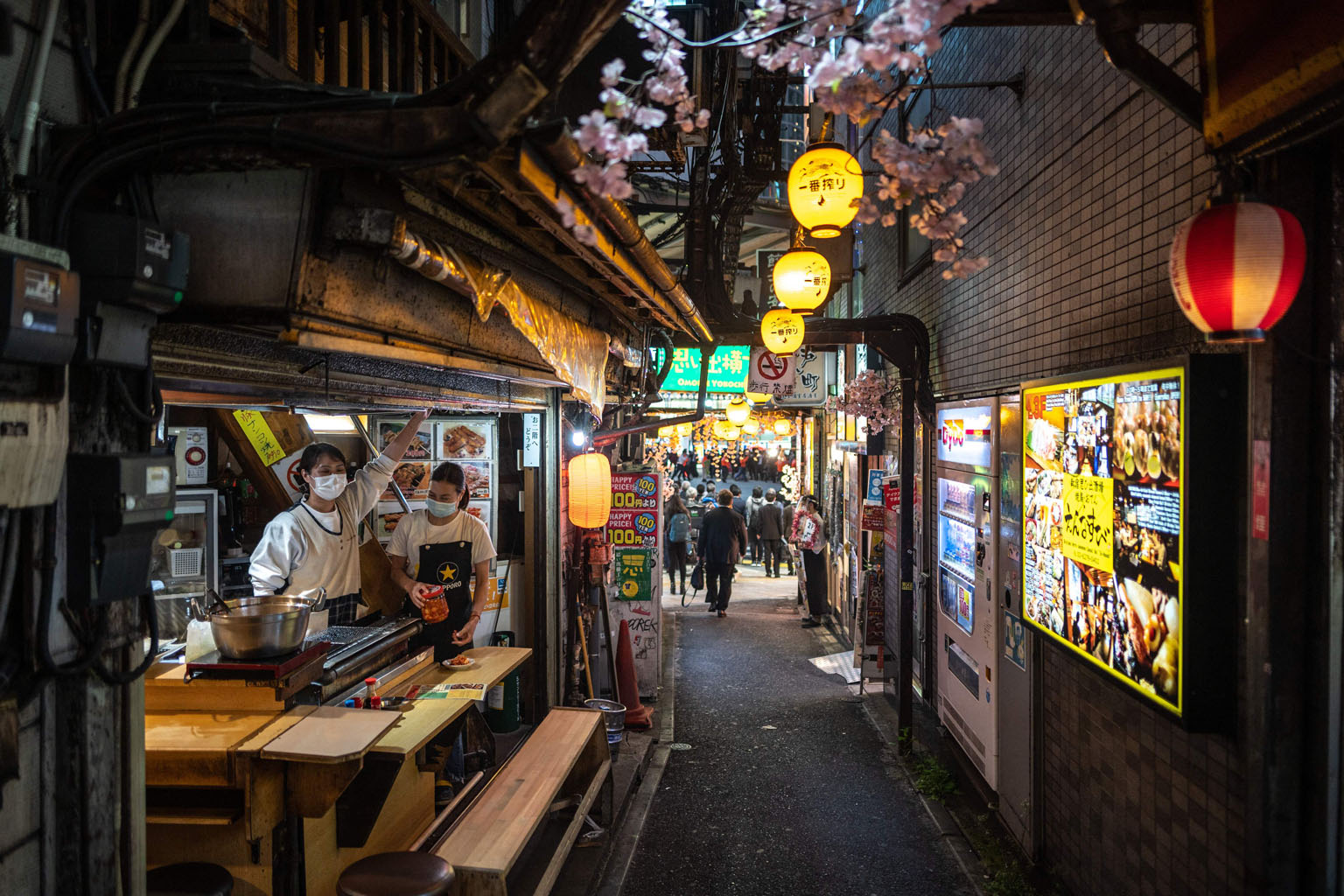 A restaurant in Tokyo's Shinjuku district in April. A fresh state of emergency for Tokyo that will run until Aug 22 threatens to hurt consumer and business sentiment. PHOTO: AGENCE FRANCE-PRESSE