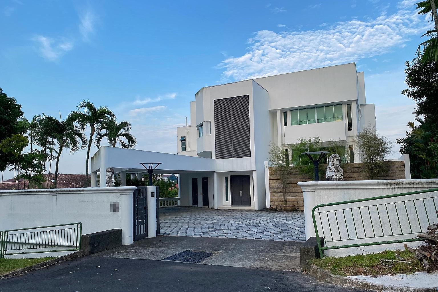The freehold good class bungalow in Second Avenue is jointly owned by beleaguered Hin Leong founder Lim Oon Kuin and his wife. ST FILE PHOTO