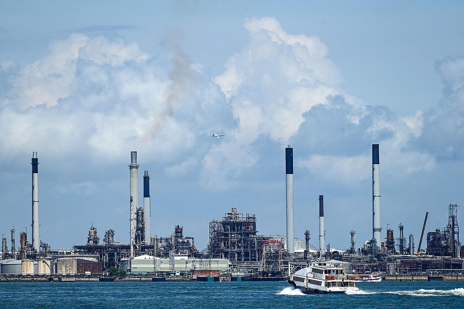 Shell opened Singapore's first oil refinery on Bukom Island (above) in 1961, and four more plants were added over the next few decades. Exxon Mobil's antecedents followed, including a refinery on the nearby island of Ayer Chawan, now part of the Juro