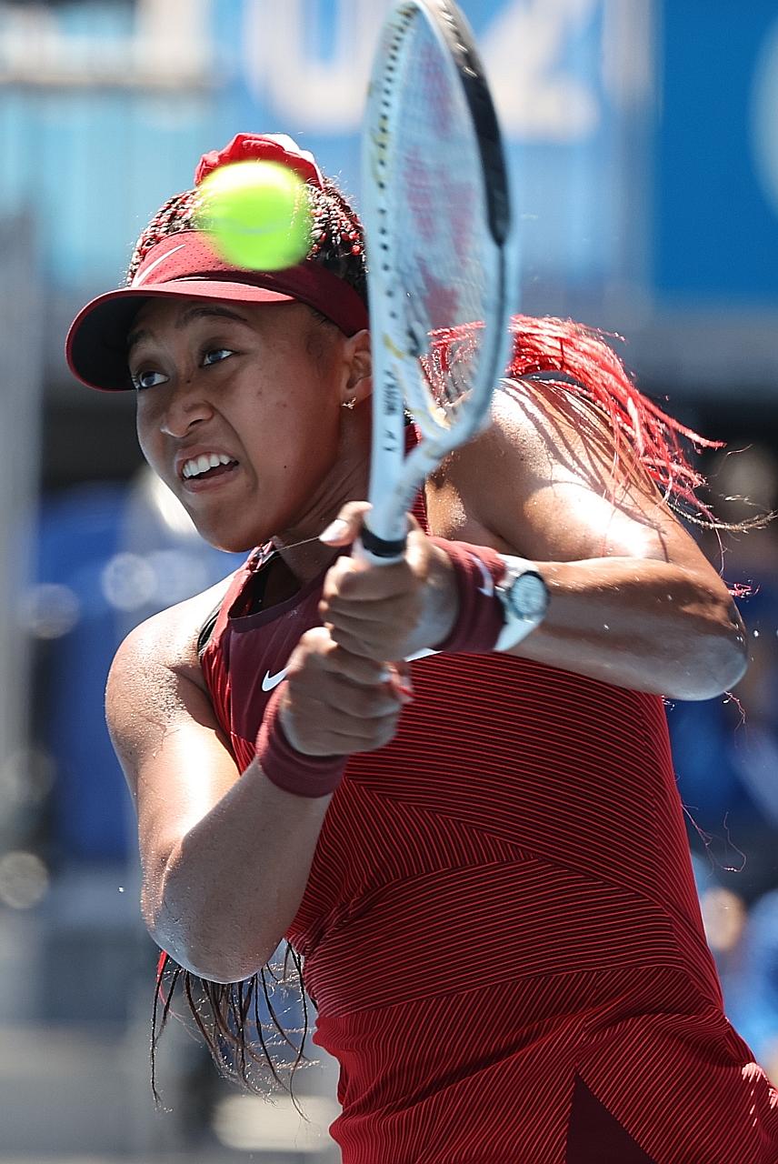Japan's Naomi Osaka beat China's Zheng Saisai 6-1, 6-4 in the first round of the Olympic tennis tournament yesterday. The world No. 2 is now the gold-medal favourite after top-ranked Ashleigh Barty's shock exit.
