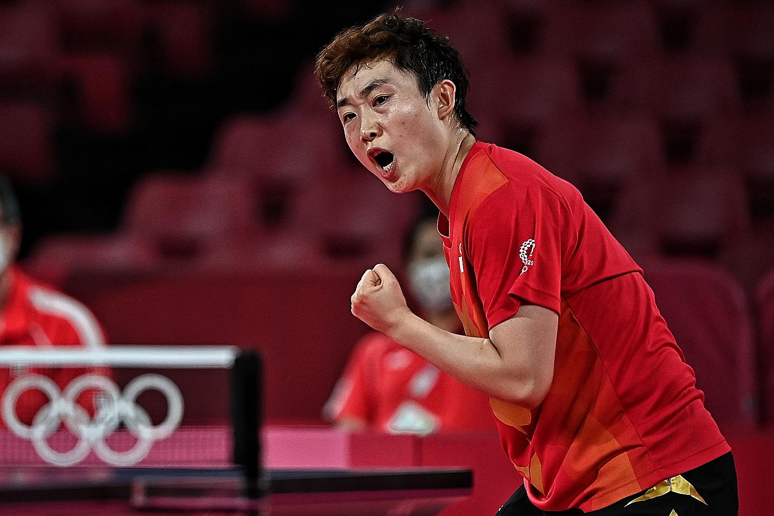 Feng Tianwei, who was a little nervous in her Olympic opener, beat Spain's Maria Xiao 4-1 at the Tokyo Metropolitan Gymnasium yesterday and said her opponent's form was better than she expected.