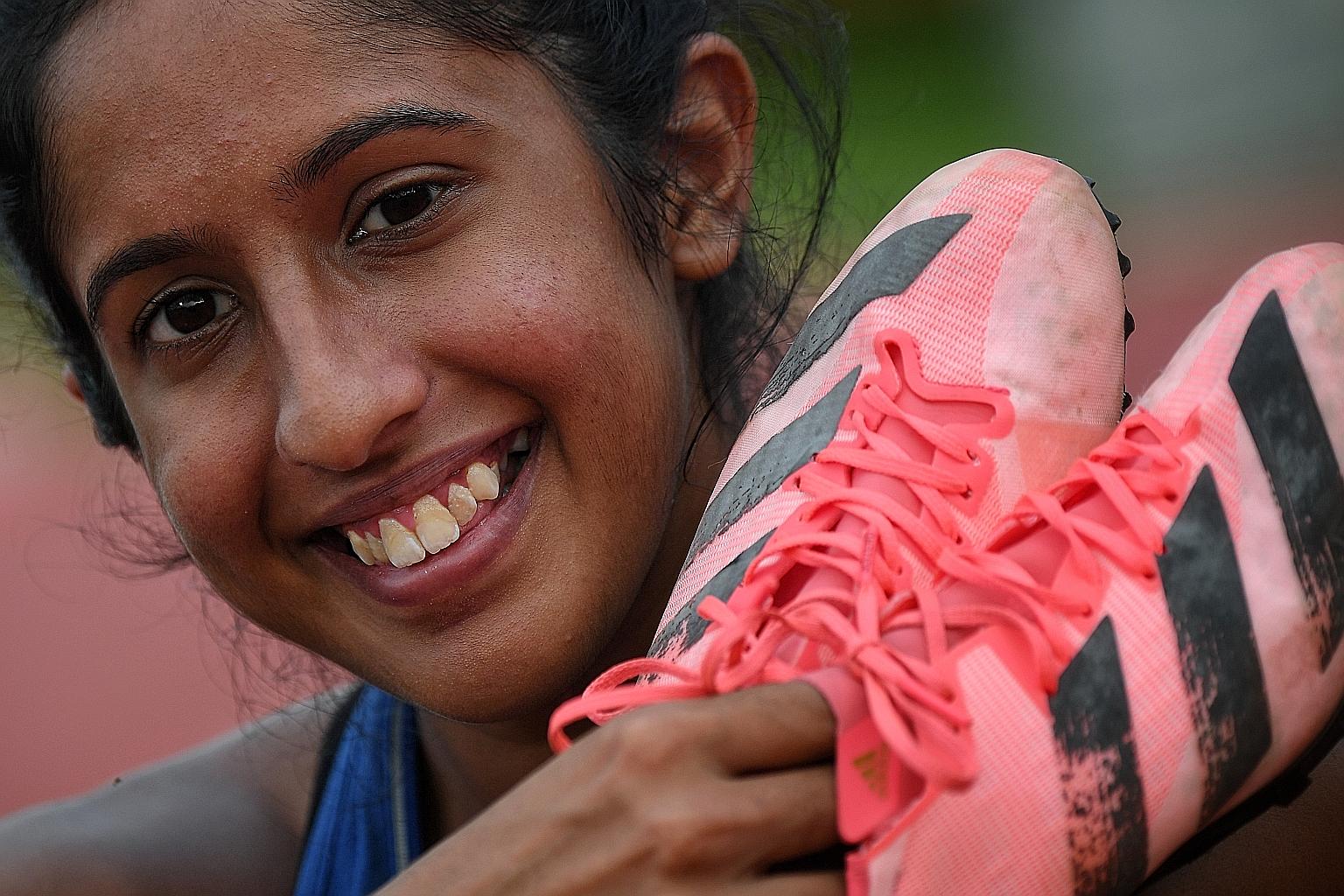 Shanti Pereira will race in the fifth of seven heats - alongside 100m bronze medallist Shericka Jackson - at 10.02am (Singapore time) today.