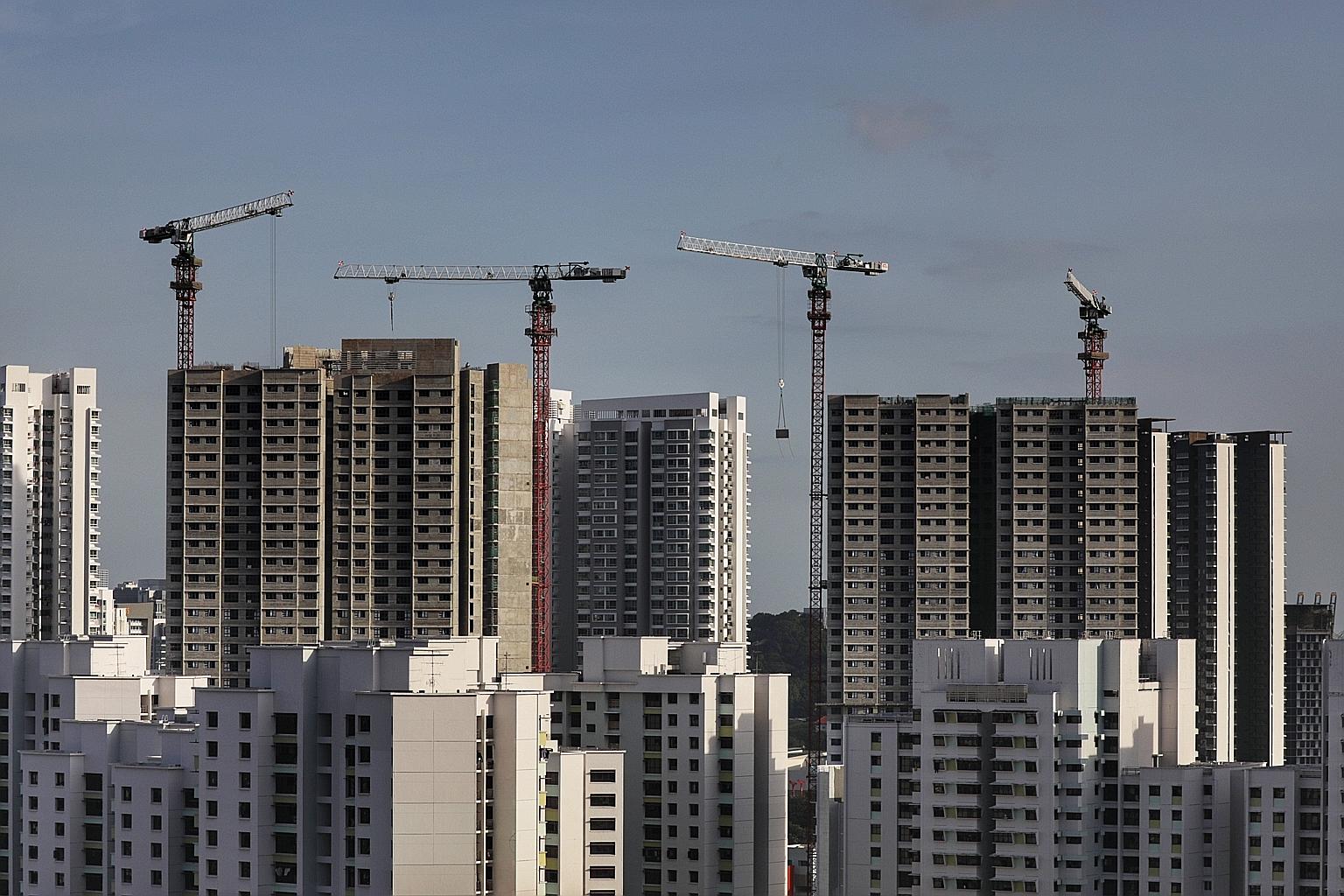 In the second quarter, Singapore's construction sector output more than doubled year on year, as most local building activities were suspended during last year's circuit breaker period.