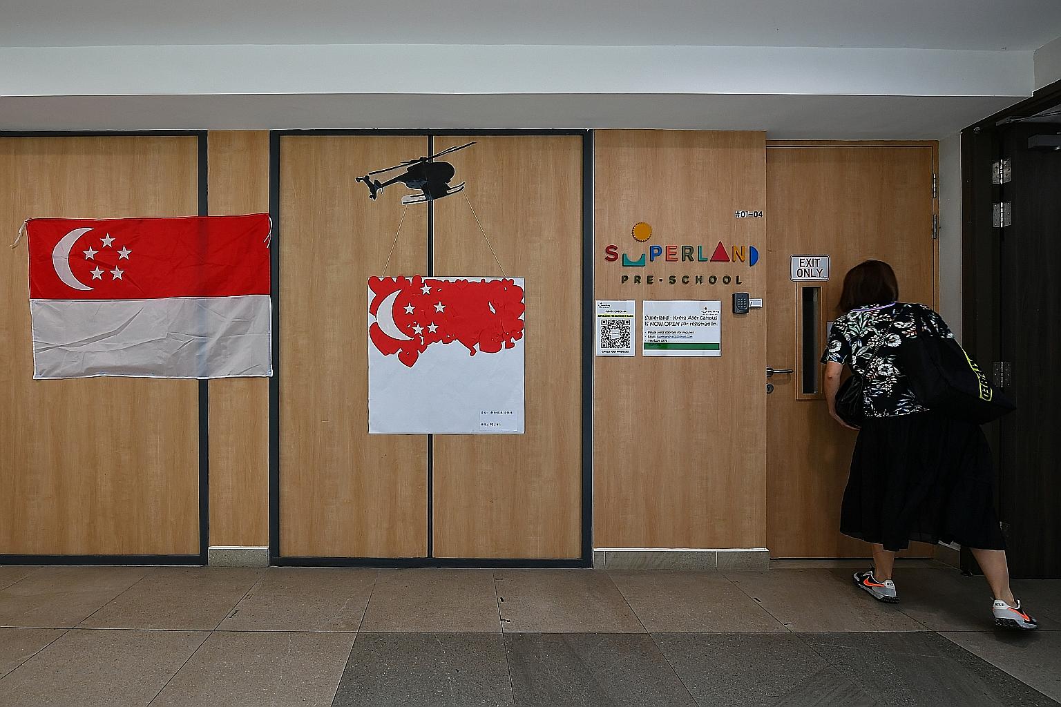 Superland Pre-School in Kreta Ayer Community Club was one of three new clusters announced on Wednesday. The daycare centre was closed for cleaning and disinfection on Tuesday and Wednesday.