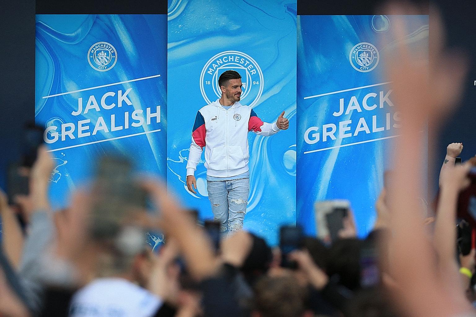 Manchester City's Jack Grealish is confident he can soon find chemistry with his new teammates. PHOTO: AGENCE FRANCE-PRESSE