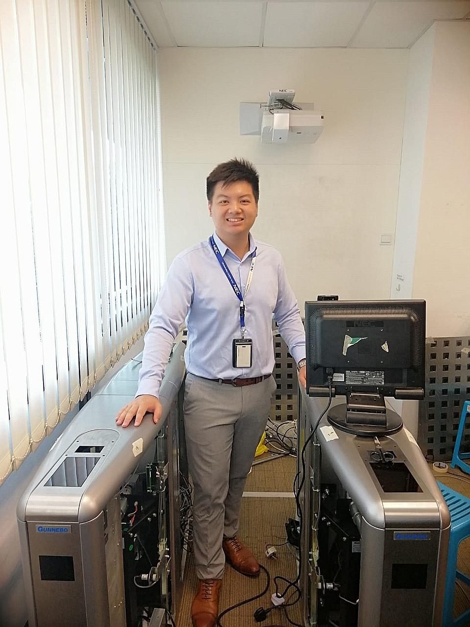 Mr Benjamin Tong, who enrolled in the ITE Work-Study Diploma in Security Systems Engineering course as an assistant engineer with NEC Asia-Pacific, was given a pay increment and entrusted with additional responsibilities upon completion of the course