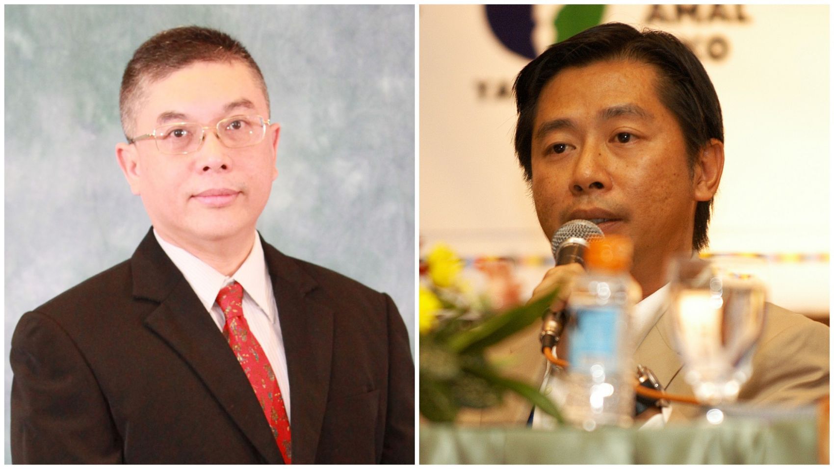 National University of Singapore’s Professor Robbie Goh (left) will be taking leave of absence as he takes on the role of provost at the Singapore University of Social Sciences. Prof Lionel Wee (right) will become the 18th dean of NUS’ Faculty of Arts and