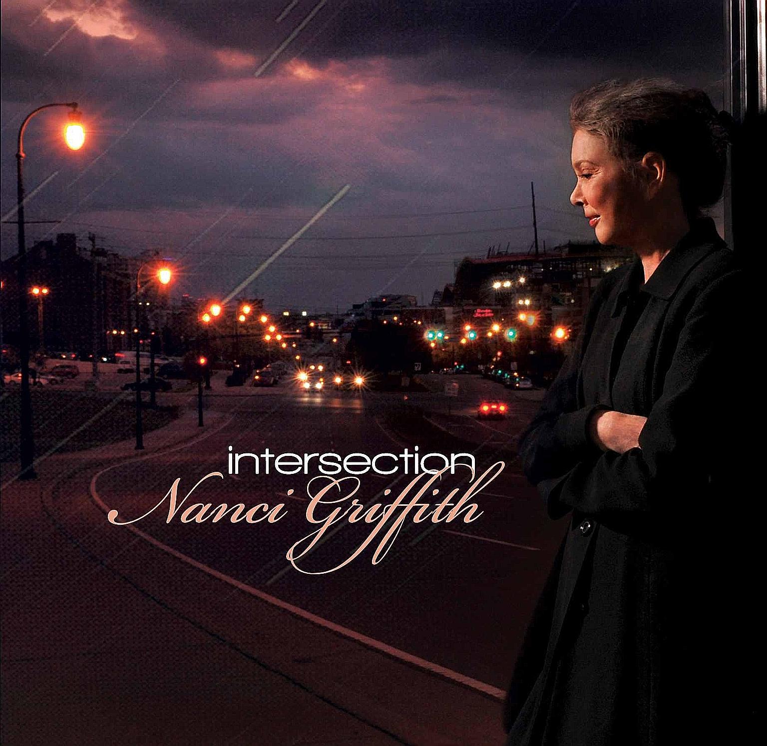 Singer-songwriter Nanci Griffith on the cover of Intersection (2012), her final studio album, where she said she had put to music and words "things that have angered and hurt me".
