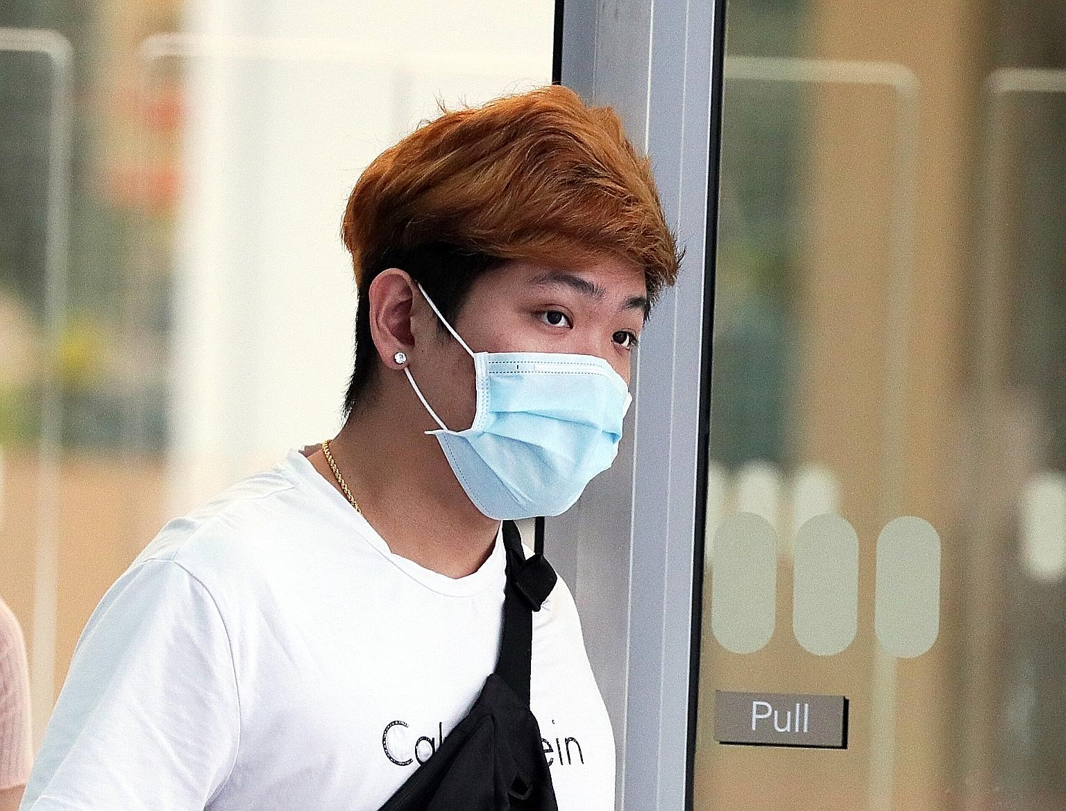 Goh Ting Feng was speeding on his PMD when he was brought down by a side kick from a Certis officer.