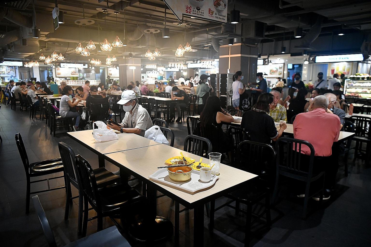 The survey of over 2,000 Singaporeans and permanent residents found a 3.7 per cent drop in satisfaction with the cleanliness of coffee shops, air-conditioned food courts, hawker centres and wet markets, compared with 2019.