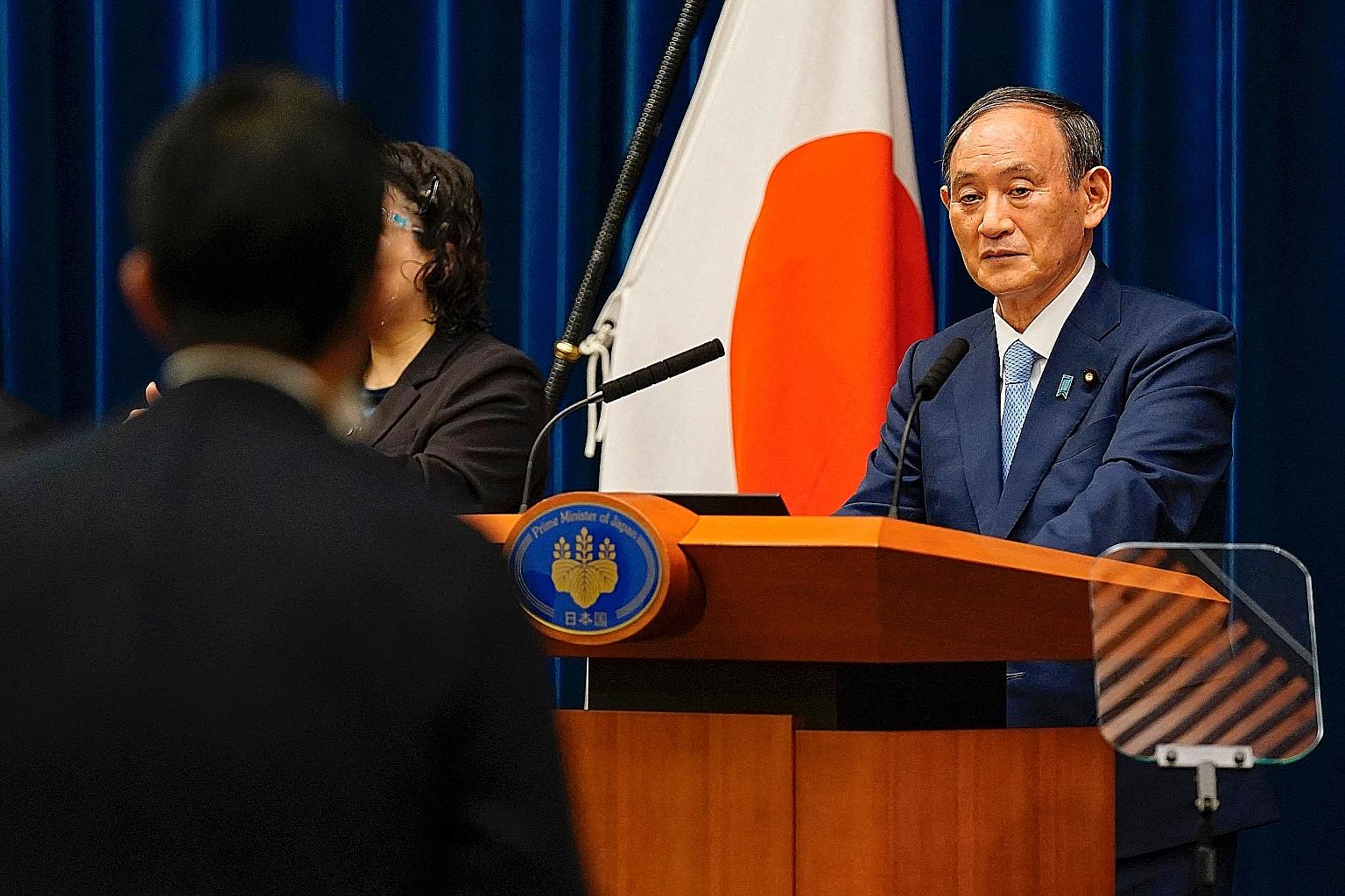 Japanese Prime Minister Yoshihide Suga gave a frank assessment of his political vulnerability on Tuesday when he said he did not have many options to call a general election before a party vote to choose a leader at the end of next month.