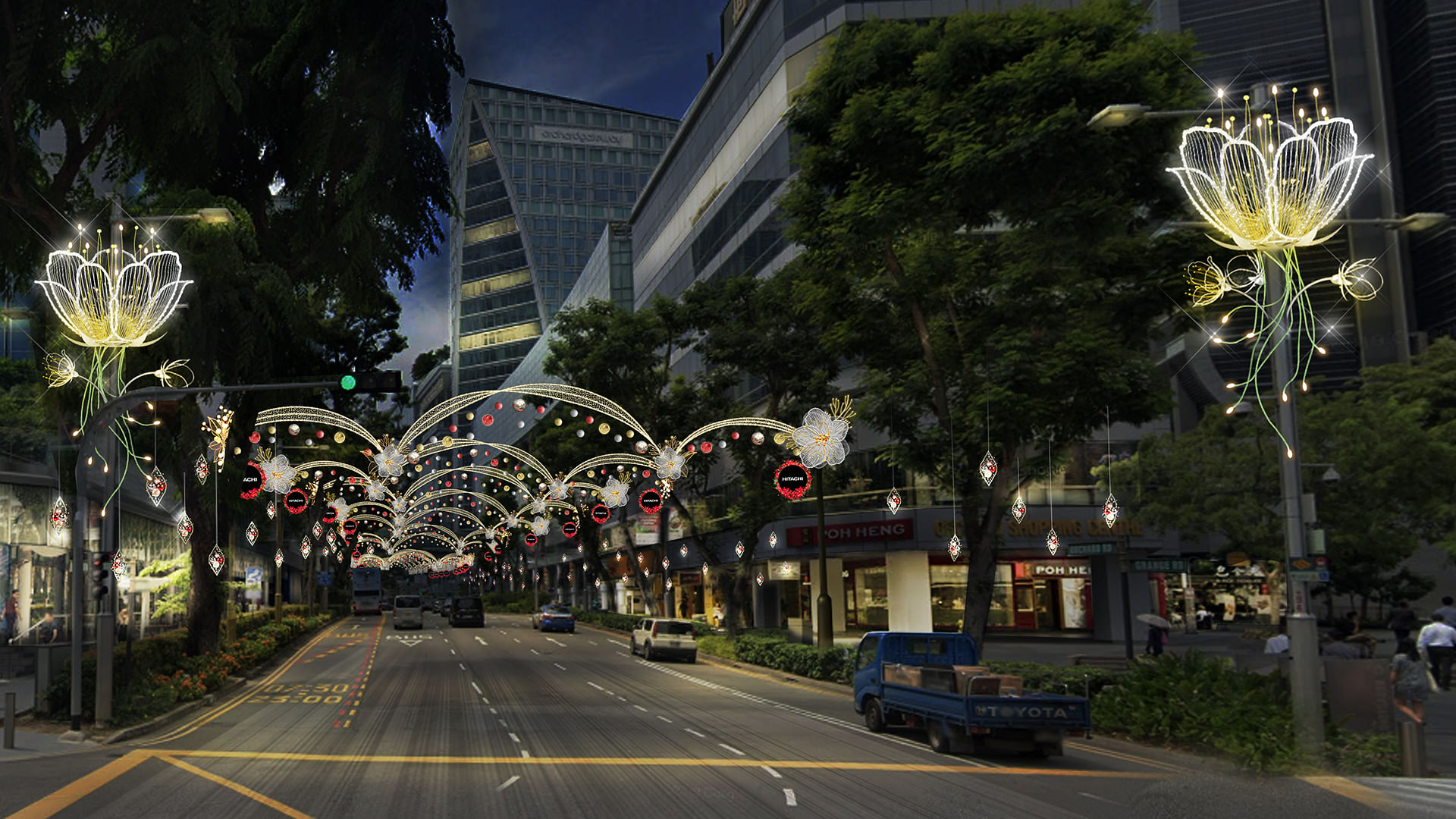 Orchard Road Christmas lightup returns this year with floral theme and