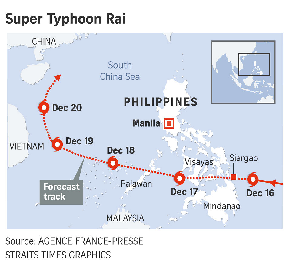 Thousands Flee Homes As Super Typhoon Rai Lashes Philippines | The ...