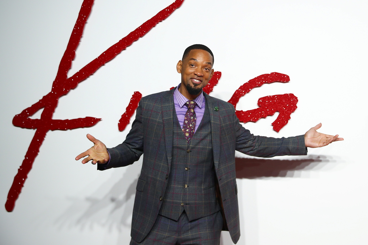 <p>Cast member Will Smith poses as he arrives at the UK premiere of 'King Richard' in London, Britain, November 17, 2021 REUTERS/Hannah Mckay</p>