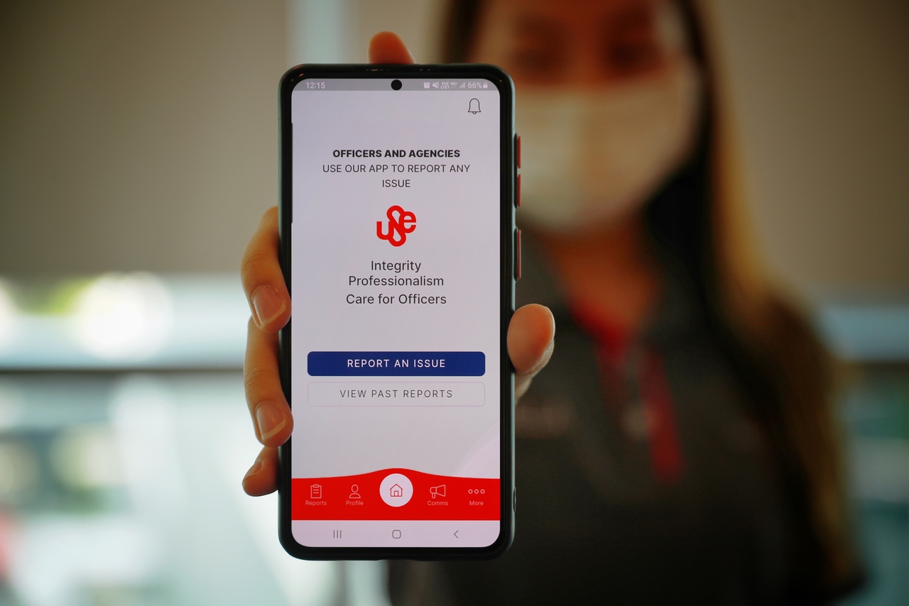 Security officers can use the app to key in details of issues faced at the workplace to the Union of Security Employees to investigate.