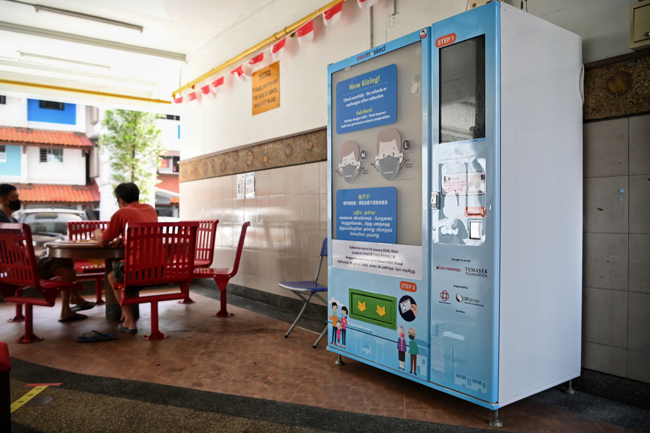 The masks will come in new sizes, according to information printed on the latest machines.