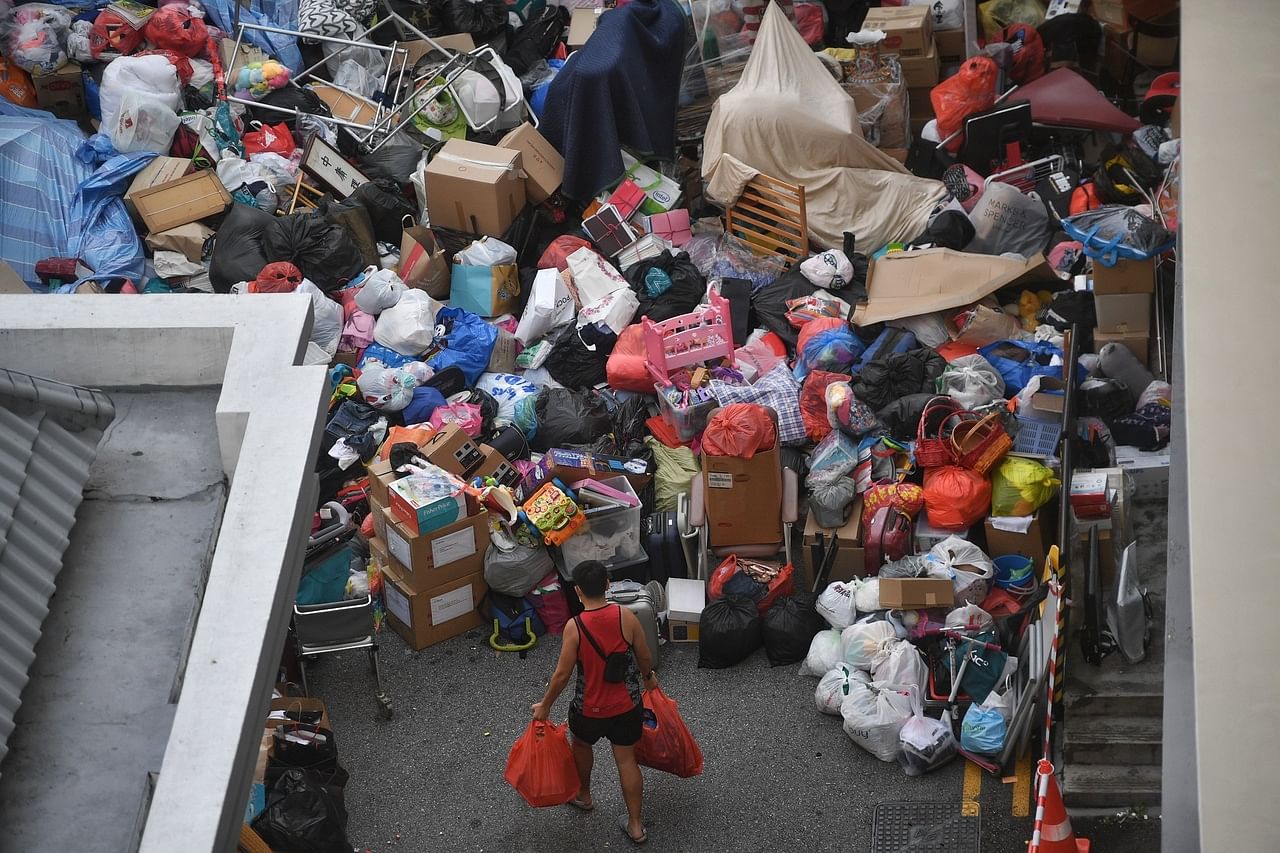 The Salvation Army at Bishan overwhelmed with donations on 28 December 2021.