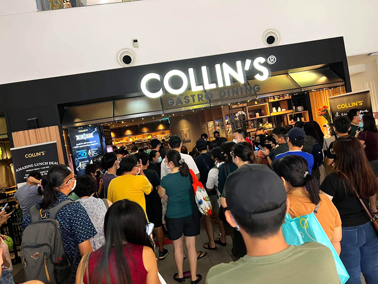 Collin's Grille saw snaking lines and disgruntled customers waiting for hours to collect their orders on Christmas Eve.