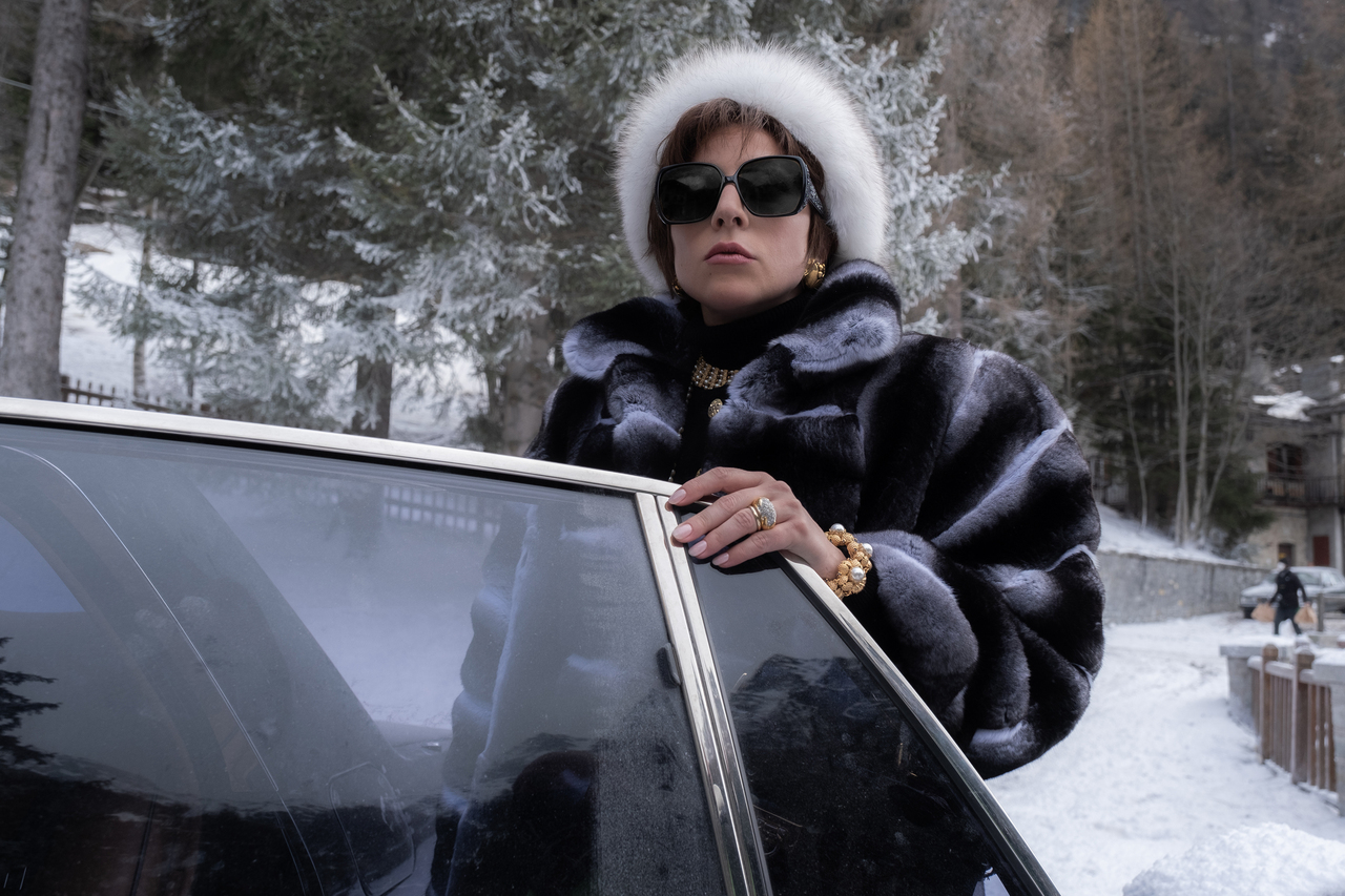 A still from the film House Of Gucci.