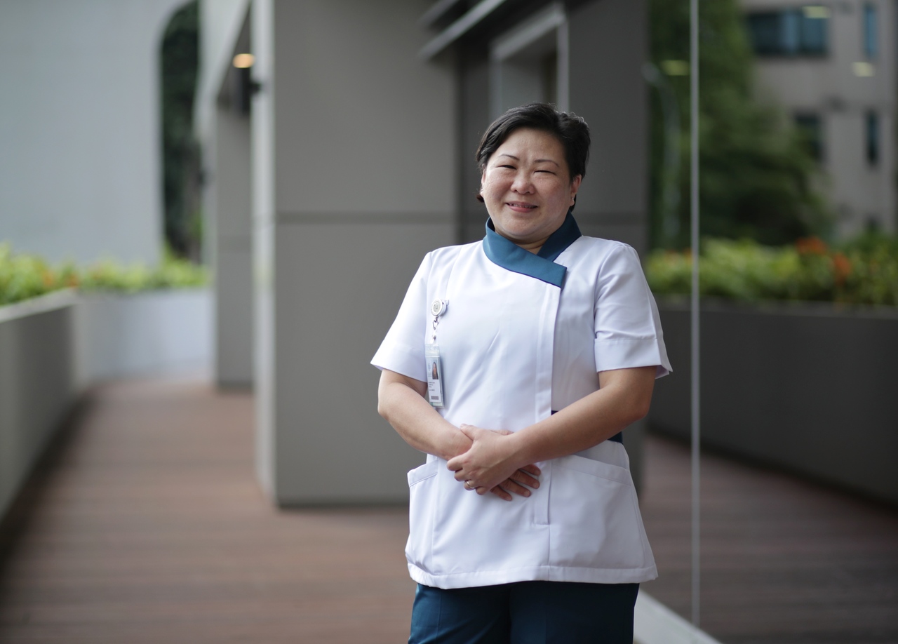 Ms Sarah Lim was the first person in Singapore to receive a dose of the Covid-19 vaccine.