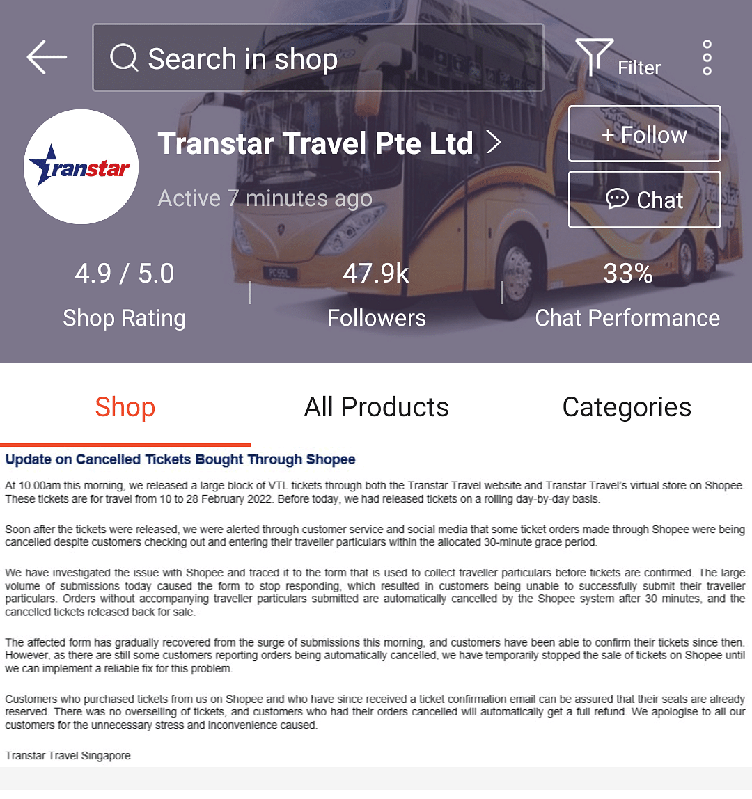 transtar travel bus ticket vtl
