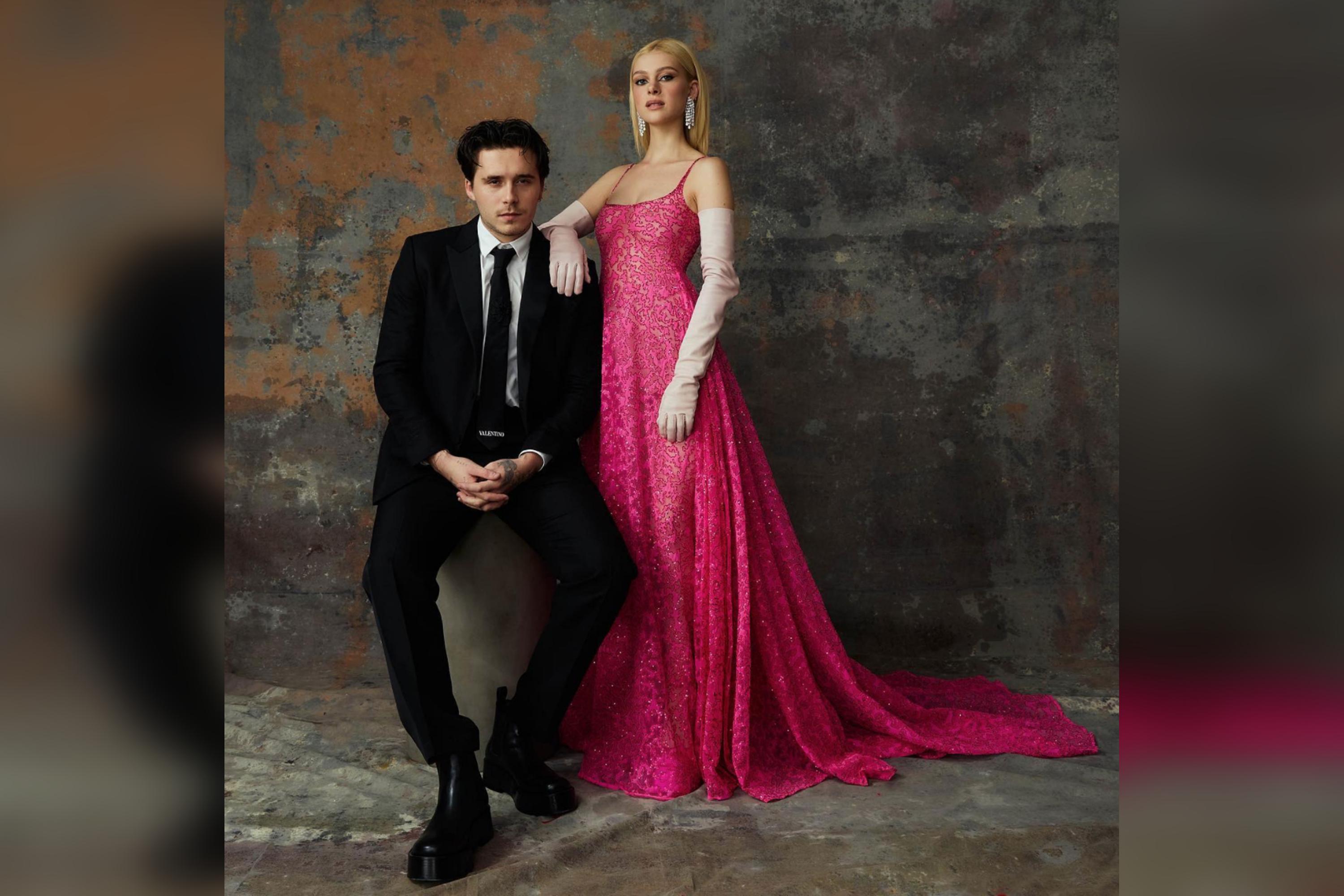 sachin and babi light blue dress Express Unveils 'Icons of Style' Starring Brooklyn & Nicola Peltz Beckham main image 0