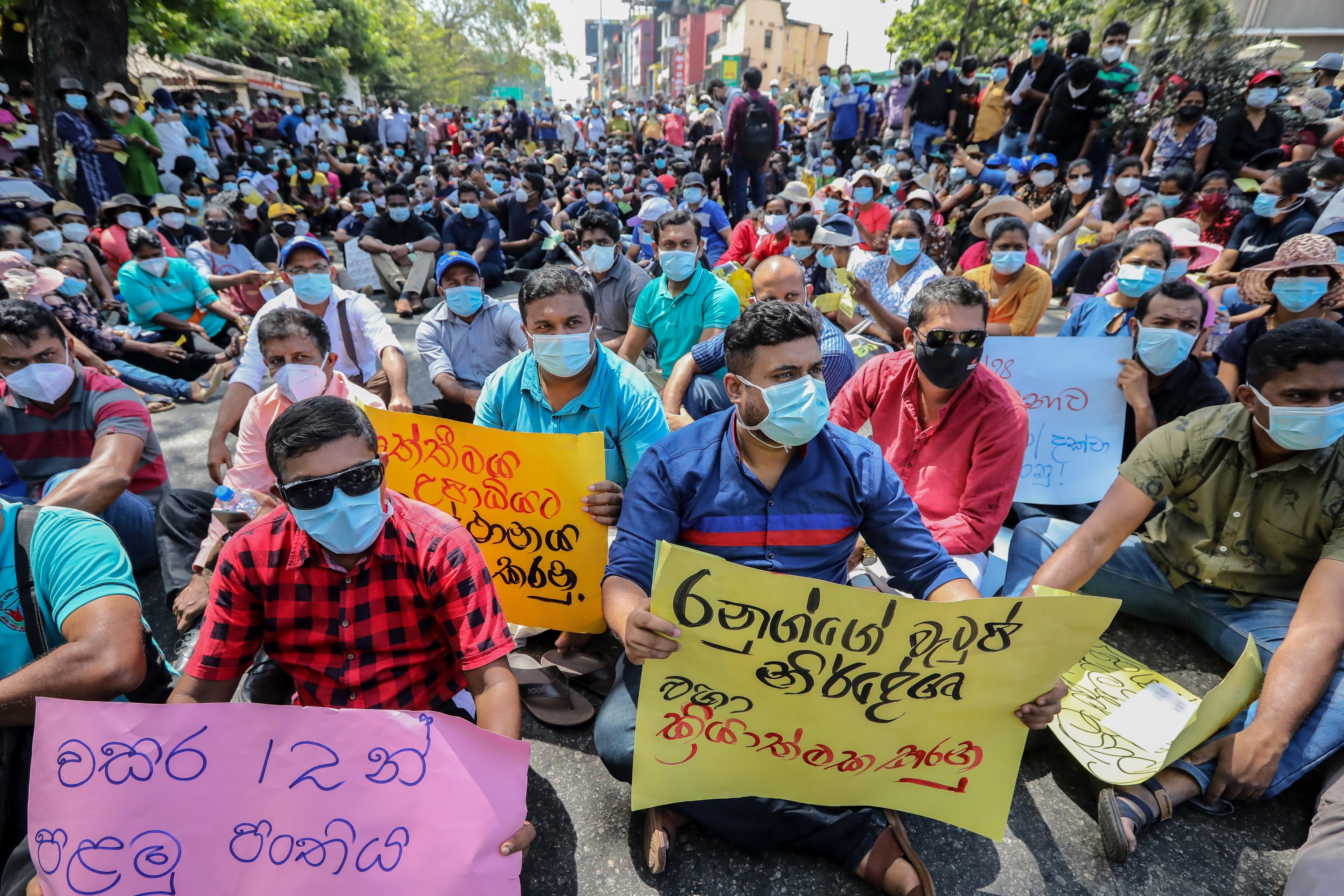 Sri Lanka outlaws strikes as unions cripple hospitals
