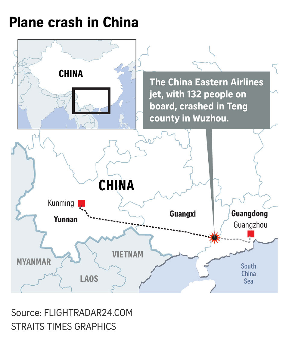 China Eastern Confirms Fatalities After Plane With 132 Aboard Crashes ...