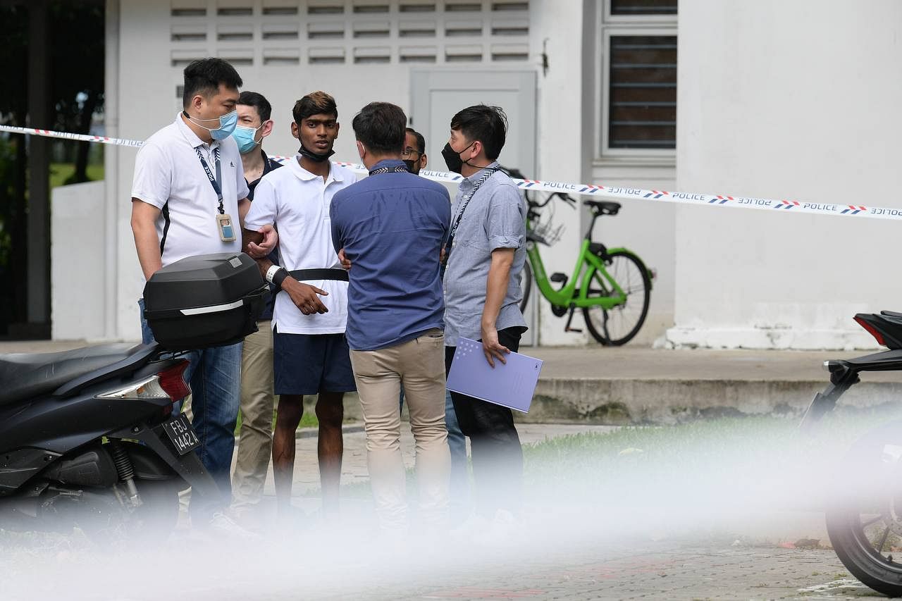 Suspects In Boon Lay Slashing Taken By Police To Site Of Attack To Be Charged On Saturday The