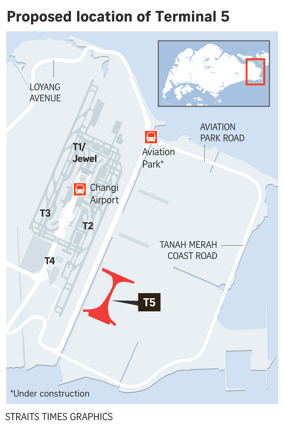Singapore postpones construction of Changi Airport Terminal 5