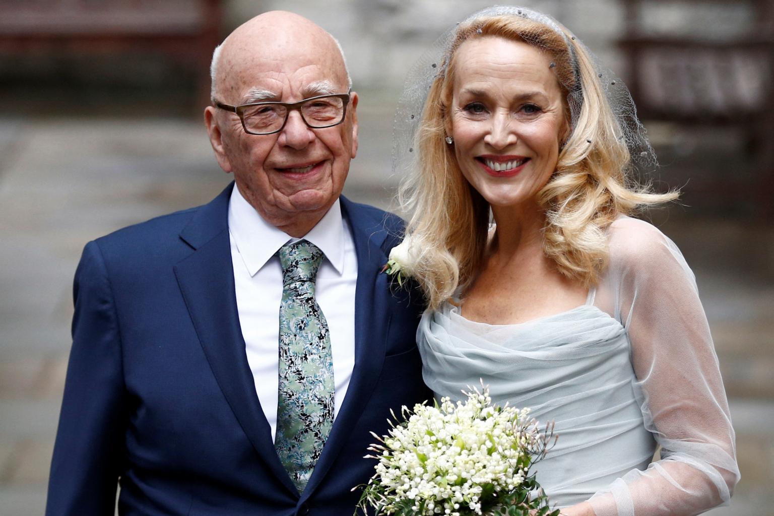 Jerry Hall files for divorce from Rupert Murdoch, cites 'irreconcilable