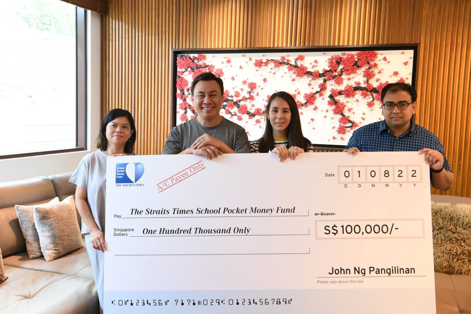 Signum Capital managing partner donates $100,000 to ST pocket money fund |  The Straits Times