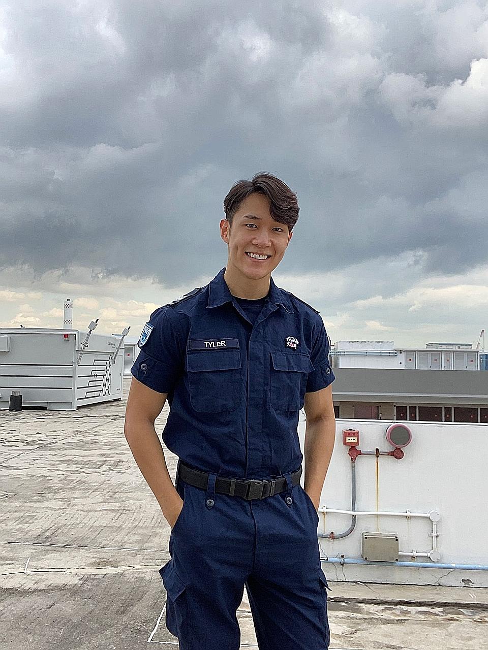 Actor Tyler Ten was an instructor at the Urban Search and Rescue Branch, Civil Defence Academy.