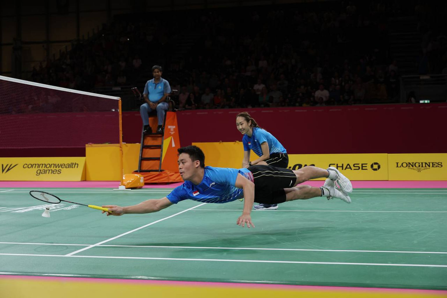 Commonwealth Games Spore clinch historic badminton mixed doubles gold after beating England in final The Straits Times