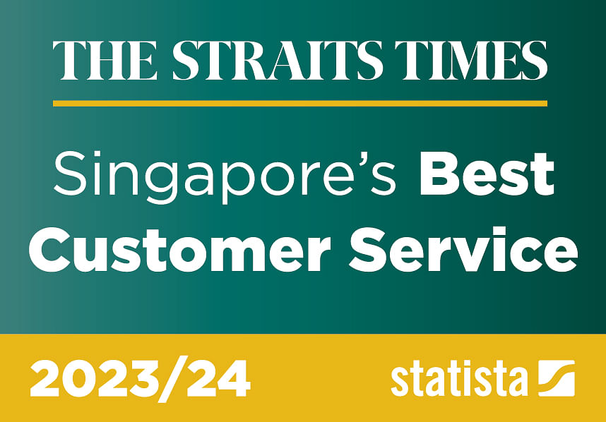 Singapore's best customer services 2023 logo