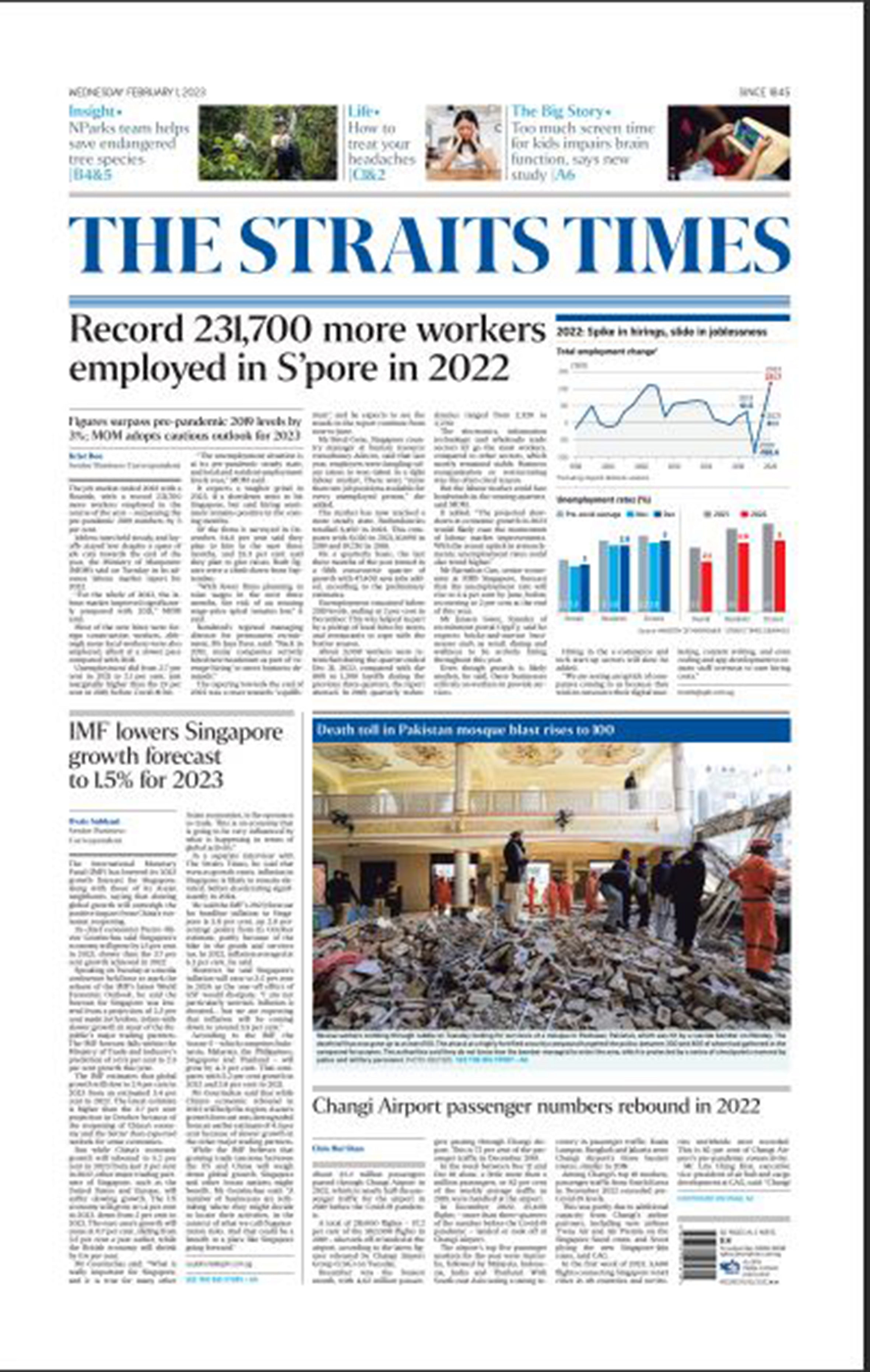 The Straits Times marks 178 years as region's oldest newspaper | The Straits  Times