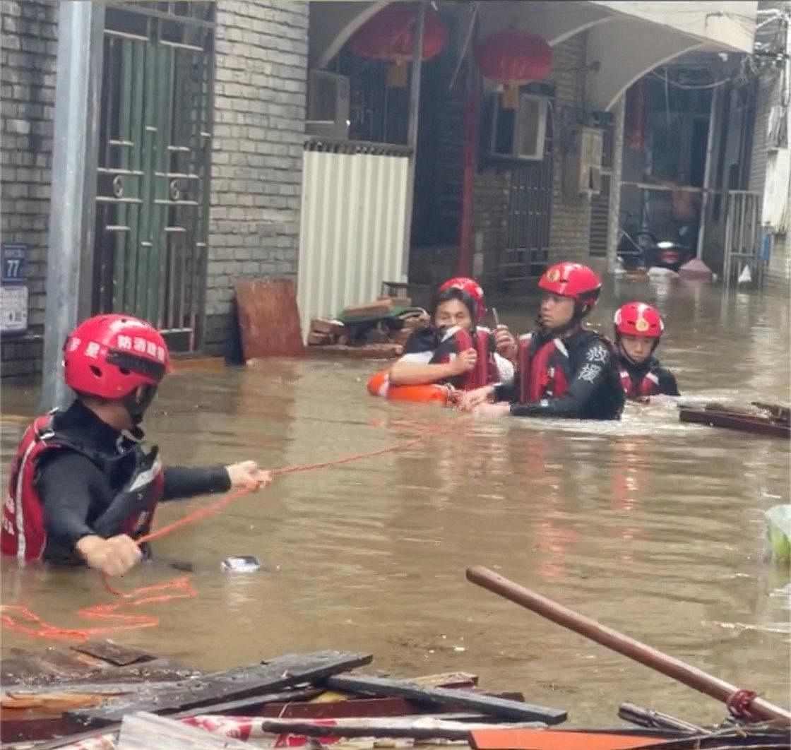 Weakened Typhoon Talim hits Vietnam after passing through China | The ...