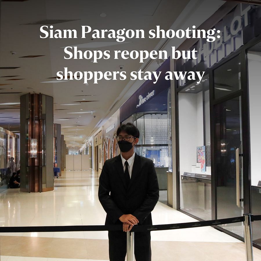 Shops in Siam Paragon reopen, but shoppers stay away a day after shooting  rampage