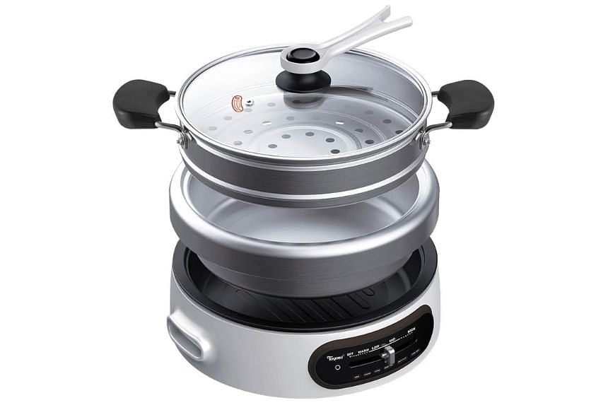 Toyomi Stainless Steel Multi-Cooker with Grill Pan