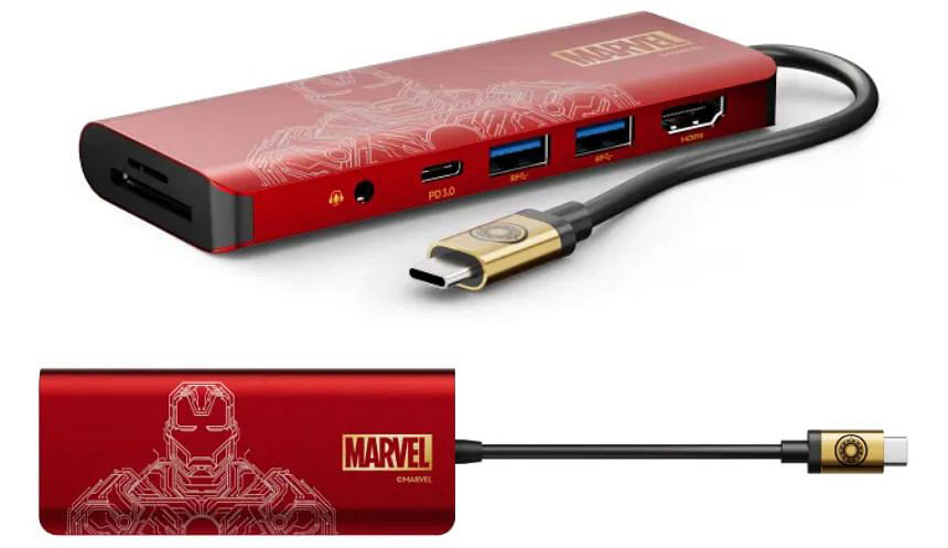 Belkin Marvel Iron Man Series USB-C 7-in-1 Multiport Hub Adapter