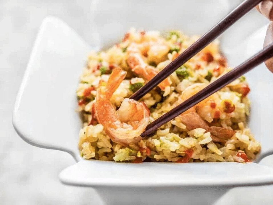 teriyaki shrimp rice