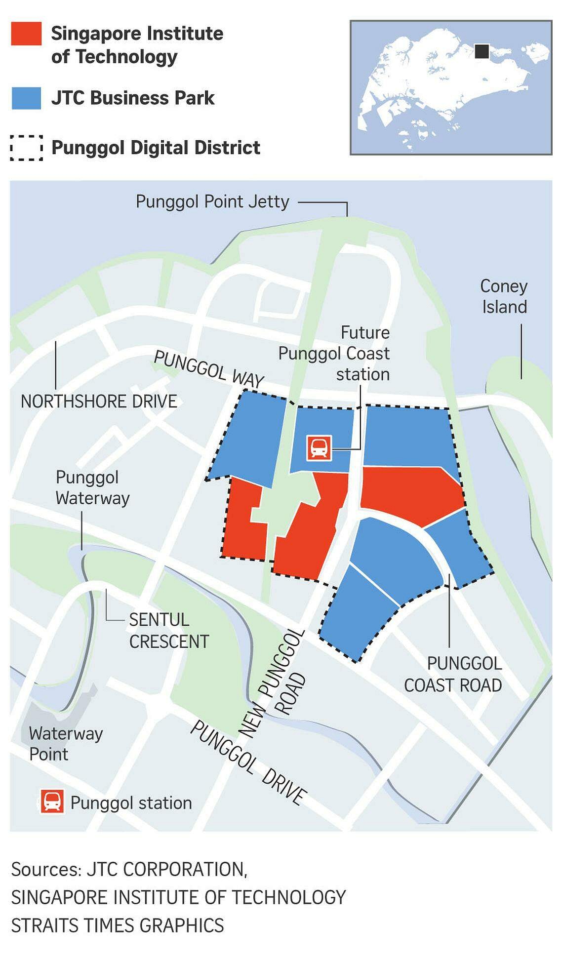 Punggol Coast MRT station to be extension of Singapore Institute of ...